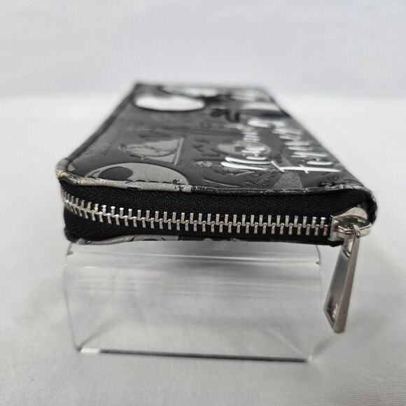 Disney Nightmare Before Christmas Wallet Black White Now and Forever Zip Around - Picture 9 of 13